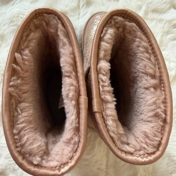 UGG Women's Shimmering Rose Gold Boots - Picture 3 of 5